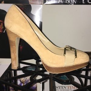 Cream heels: German sole